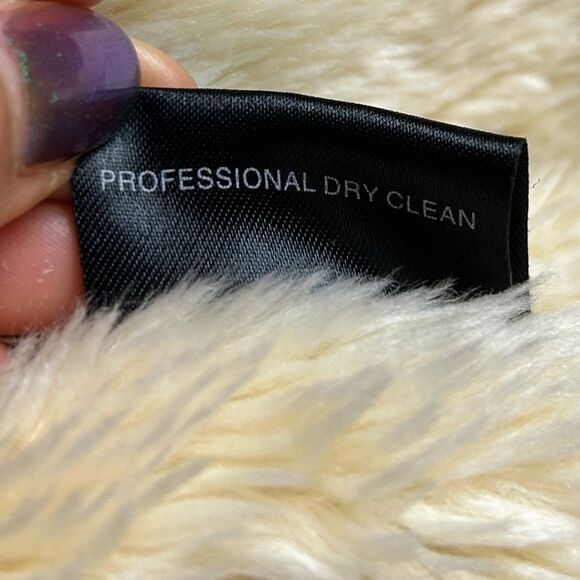 Baxis & Baxis Suede Leather Jacket Faux Fur Lined Trim Jacket Penny Lane Y2K L - Picture 12 of 13